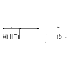 M08A Fem Droit 3p; Câble PVC Blindé 3x0.34 Gris 5m (60V)