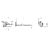 M12A Fem Droit 5p; Câble PUR 4x0.75 Noir 20m (250V)