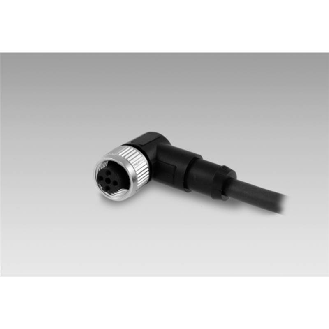 M12A Fem Coudé 8p; Câble PUR Blindé 8x0.25 Noir Cpc 10m-Lire la description