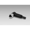 M08A Fem Coudé 4p; Câble PUR Blindé 4x0.25 Noir Cpc 2m