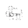 M08A Fem Coudé 4p; Câble PUR Blindé 4x0.25 Noir Cpc 2m
