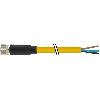 M08A Fem Droit 4p; Câble PVC UL/CSA 4x0.25 Jaune 10m