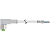 M12A Fem Coudé 5p Inox V4A F&B; Câble PVC Blindé 5x0,34 Gris 10m