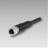 M08A Fem Droit 3p; Câble PUR Blindé 3x0.25 Noir Cpc 10m