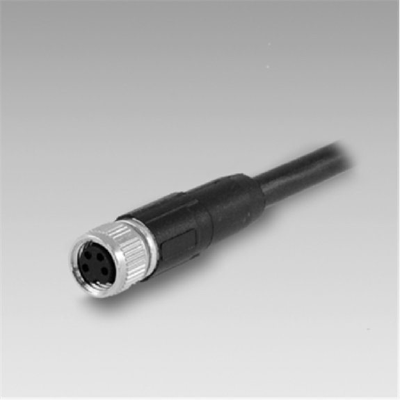 M08A Fem Droit 3p; Câble PUR Blindé 3x0.25 Noir Cpc 10m-Lire la description