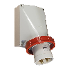 Socle de connecteur saillie, haut:1xM40 4x 63A, 230V IP67