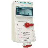 Socle saillie 5x63A interruptible et dble verrouillage et rail DIN