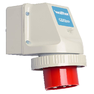 Socle connect. saillie haut:2xM20/25, bas:2xM20/25, 5x 32A, 400V IP67-Lire la description