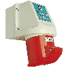 Socle saillie, haut:2xM20/25, bas:2xM20/25, 7x 16A, 400V IP44