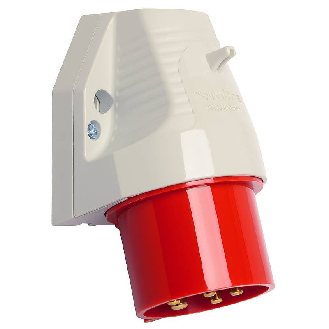 Socle de connecteur saillie, 1 entrée verticale 5x 16A, 230V IP44-Lire la description