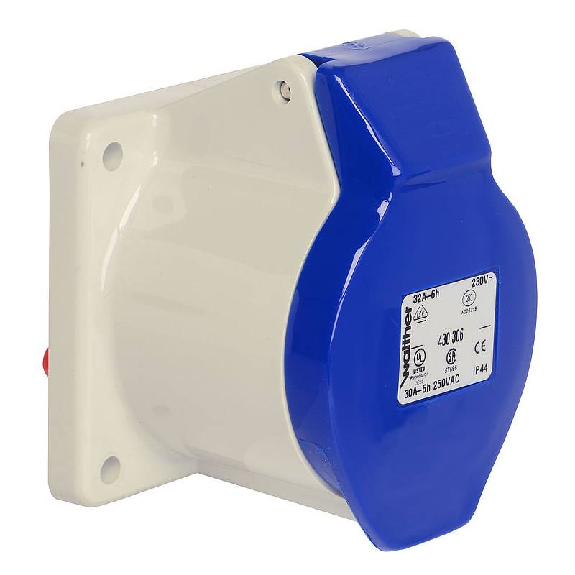 Socle de tableau, sortie droite 4x 32A, >50V IP44-Lire la description