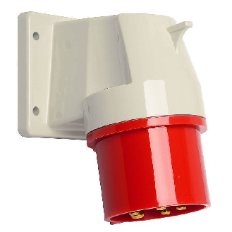Socle de connecteur de tableau, coudé 5x 32A, 110V IP44-Lire la description