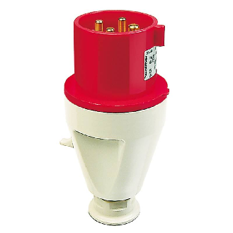 Fiche 4x 32A, 230V IP44, presse-étoupe PG21-Lire la description