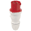 Fiche 4x 32A, 3 P+T, 400V IP44