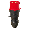 Fiche CEE IP 44, noire 5x 32A, 400V IP44