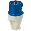 Fiche, embout souple intérieur 3x 16A, 230V IP44