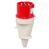 Fiche, embout souple, 7x 32A, 400V IP44