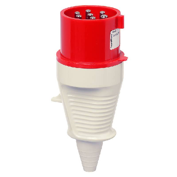 Fiche, embout souple, 7x 32A, 400V IP44-Lire la description