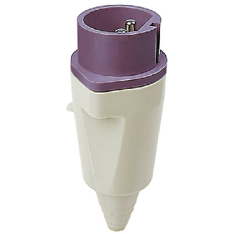 Fiche, embout souple, 2x 16A, 24V, IP44-Lire la description