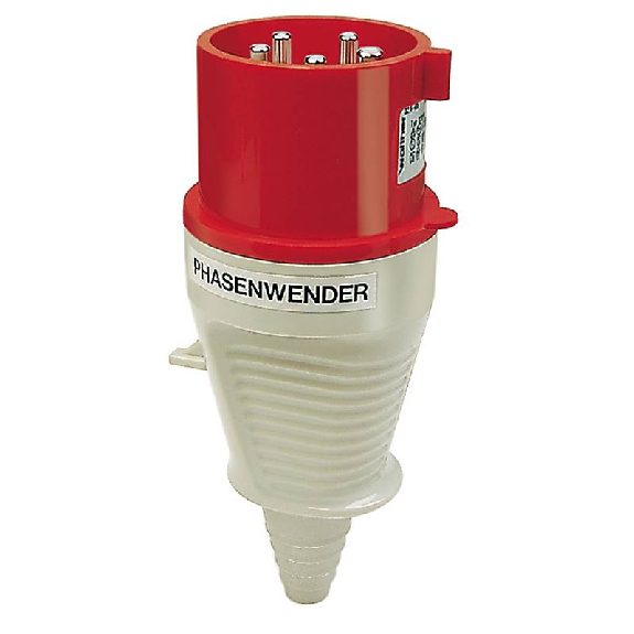 Fiche avec inverseur de phases 5x 16A, 400V IP44-Lire la description