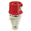 Fiche 5x 32A, 400V IP44 avec inverseur de phases