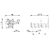 Fiche 8 A, 160 V, 14 pôles, Pas: 3,81 mm, Raccordement vissé, vert