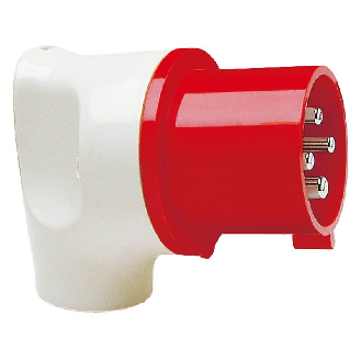 Fiche coudée Mondo 4x 32A, >50V IP44-Lire la description
