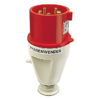 Fiche avec inverseur de phases 5x 16A, 400V IP44-Lire la description