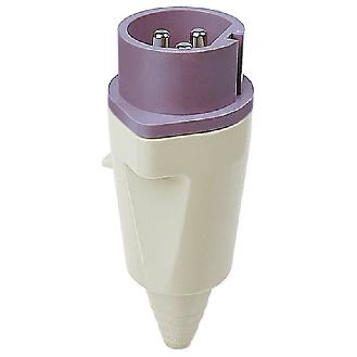 Fiche, embout souple 3x 32A, 24V IP44-Lire la description