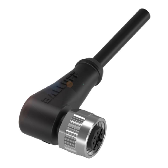 M12A Fem Coudé 5p; Câble PUR 5x0.34 Noir Cpc 2m-Lire la description