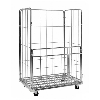 Roll conteneur en acier zingué 1200 x 800 x H1800 mm