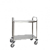 Chariot inox 2 plateaux 710x410xH810 mm Chariot inox 2 plateaux 710x410xH810 mm