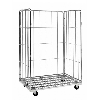 Roll conteneur 3 côtés en acier zingué 1200 x 800 x H1800 mm