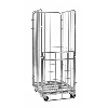 Roll conteneur 4 côtés en acier zingué - 800 x 720 x H1800 mm