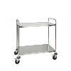Chariot Inox 2 plateaux - 850x540xH940 mm - Multiroir