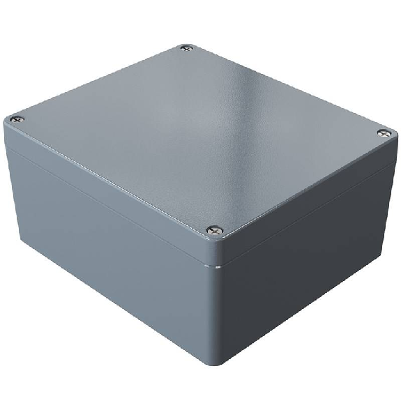 Coffret Alu std, IP66, RAL 7001, 230x200x111mm (HxLxP)-Lire la description