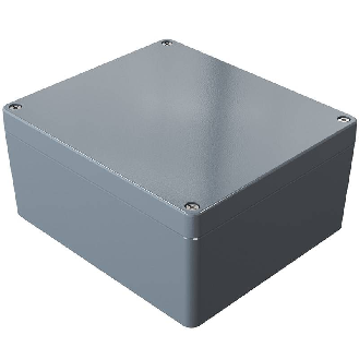 Coffret Alu std, IP66, RAL 7001, 230x200x111mm (HxLxP)-Lire la description