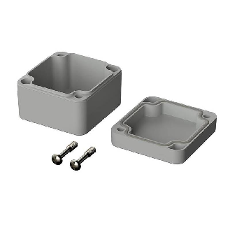 Boîtier, ABS, IP66, Gris clair, 52 x 50 x 35 mm-Lire la description
