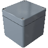 Coffret Polyester std, IP66, RAL 7000, 75x80x75mm (HxLxP)