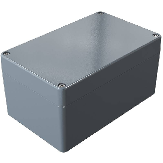 Coffret Alu brut, IP66, 160x100x81mm (HxLxP)-Lire la description