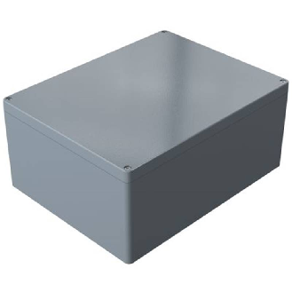Coffret Alu std, IP66, RAL 7001, 313x404x181mm (HxLxP)-Lire la description