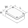 Coffret Alu std, IP66, RAL 7001, 313x404x181mm (HxLxP)