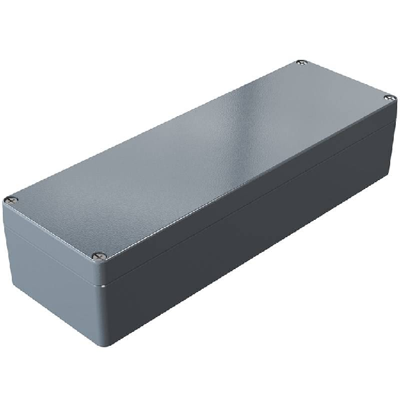 Coffret Alu std, IP66, RAL 7001, 120x360x81mm (HxLxP)-Lire la description