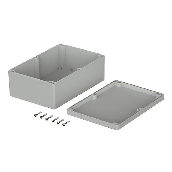 Boîtier, ABS, IP66, Gris clair, 240.3 x 160.3 x 90 mm-Lire la description