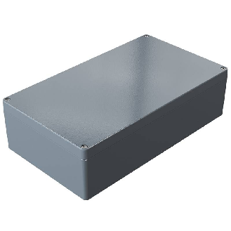 Coffret Alu std, IP66, RAL 7001, 230x400x111mm (HxLxP)-Lire la description