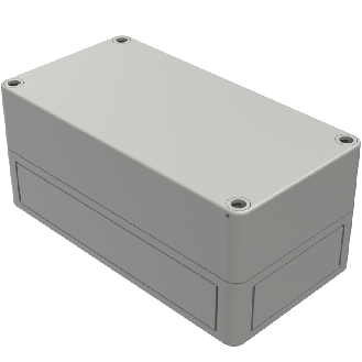 Boîtier, Thermoplastique PS, IP66, RAL 7035, 94 x 180 x 81 mm-Lire la description