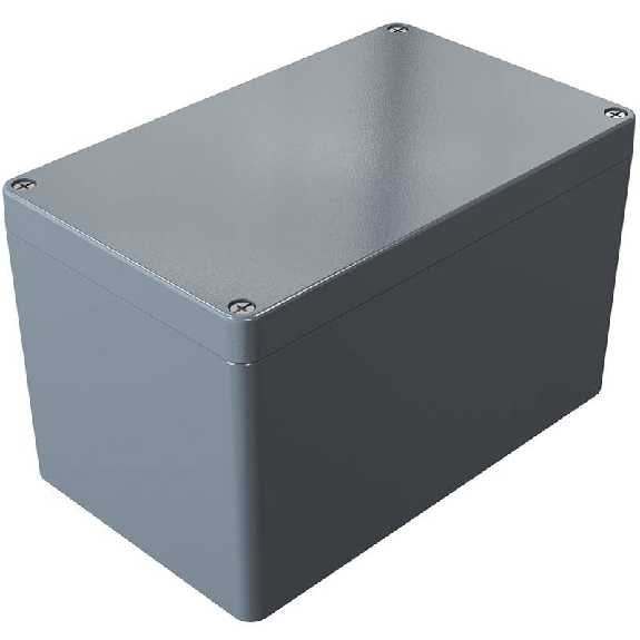 Coffret Alu std, IP66, RAL 7001, 160x260x160mm (HxLxP)-Lire la description