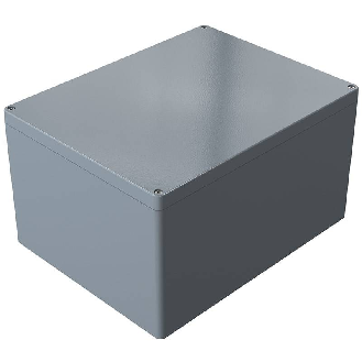 Coffret Alu std, IP66, RAL 7001, 313x404x227mm (HxLxP)-Lire la description