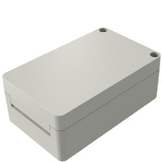Coffret Polyester porte pleine, IP66, RAL 7038, 160 x 260 x 100 mm-Lire la description