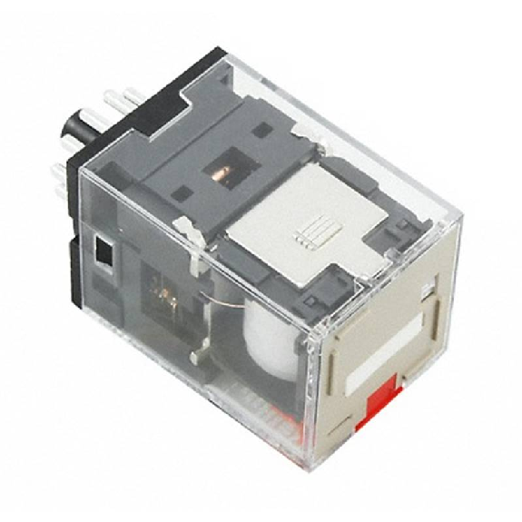 Relais 3PDT 10A-250VAC, Ind. méca., Led, BT, 24AC-Lire la description